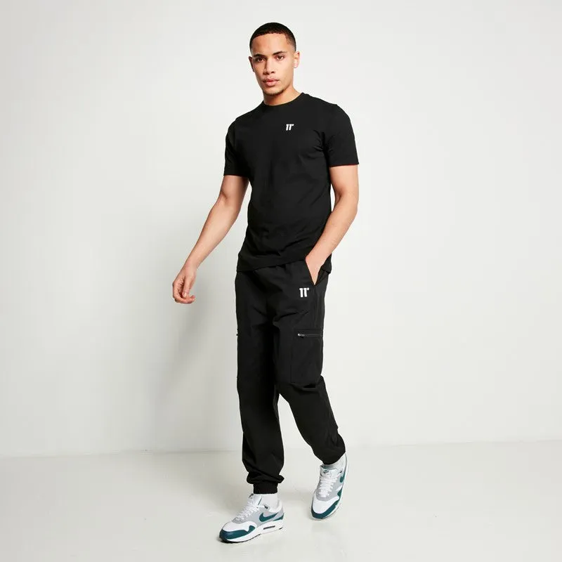 3 Pack Essential Short Sleeve T-Shirts - Black / Black / Black