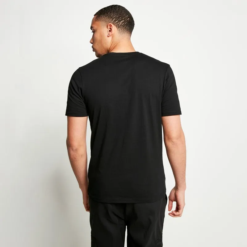 3 Pack Essential Short Sleeve T-Shirts - Black / Black / Black