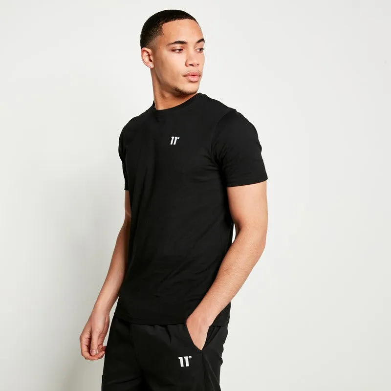 3 Pack Essential Short Sleeve T-Shirts - Black / Black / Black