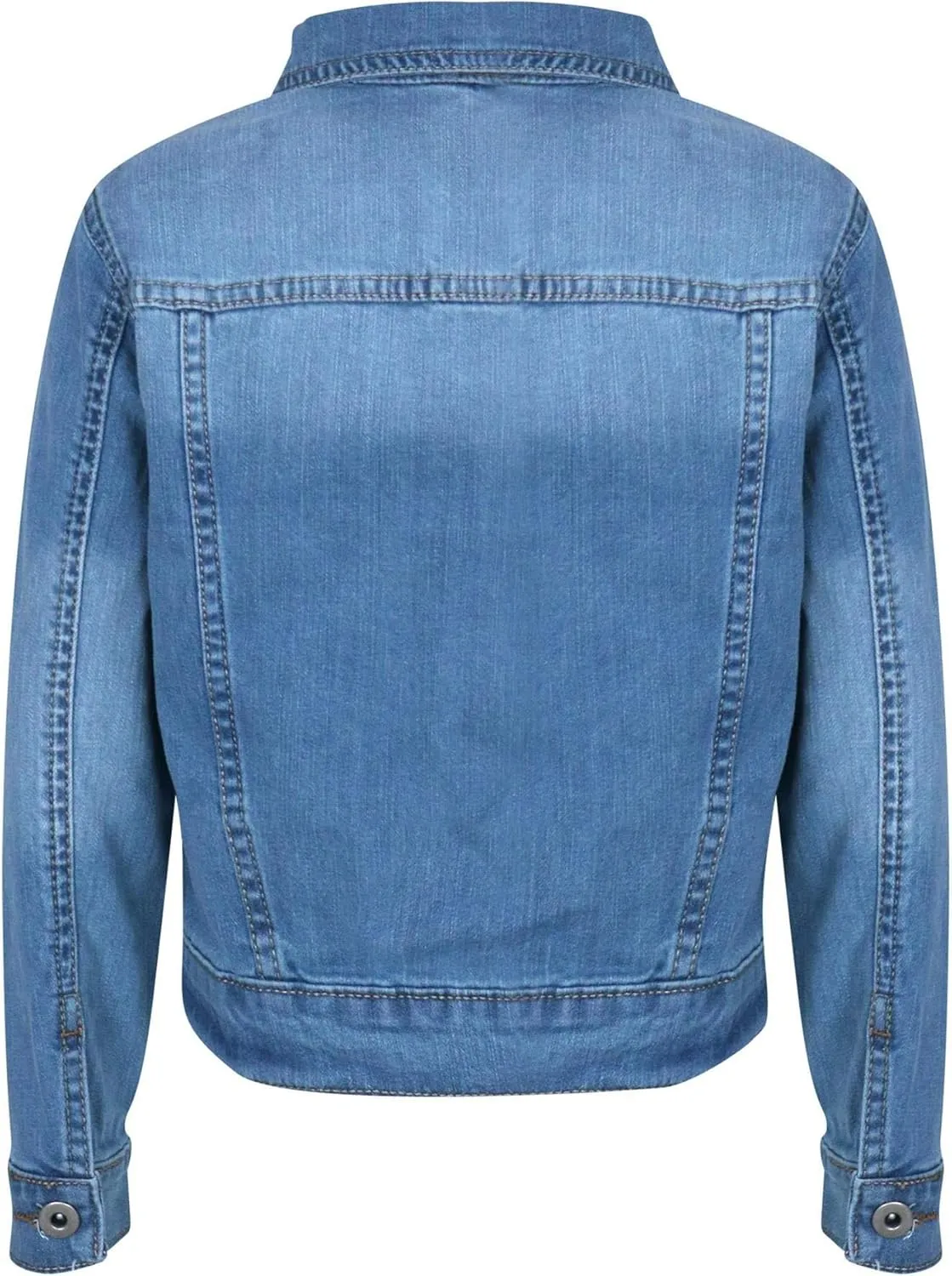 A2Z Kids Girls Jackets Designer Light Blue Denim Jeans Jacket Stylish Fashion Coats