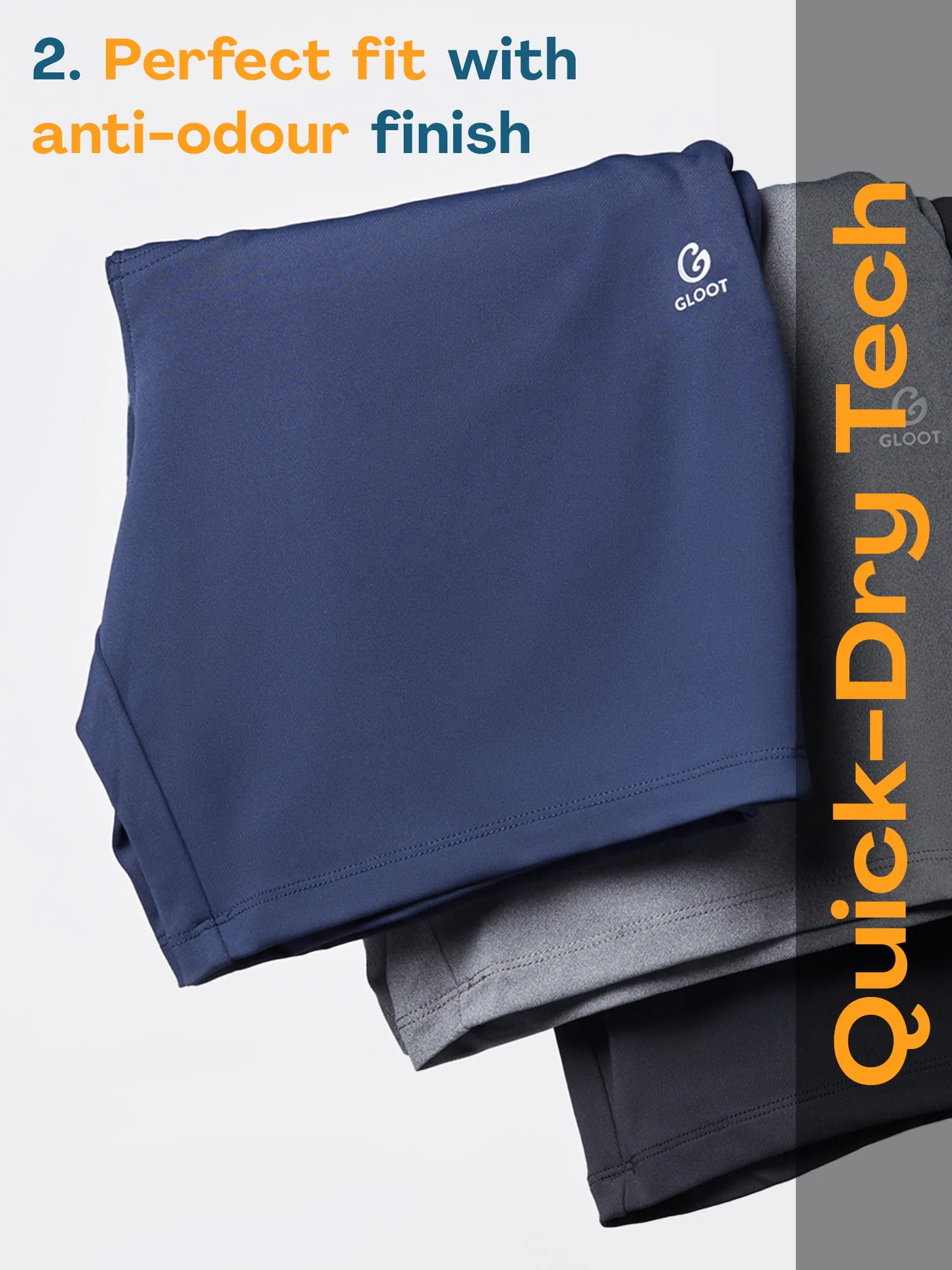 Active Sports Shorts 360° Stretch Dark Brown