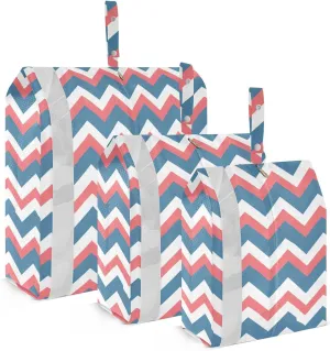 Anchor Striped Packing Cubes for Travel 3 Set Compression Packing Cube Luggage Organizer Bags for Easy Packing