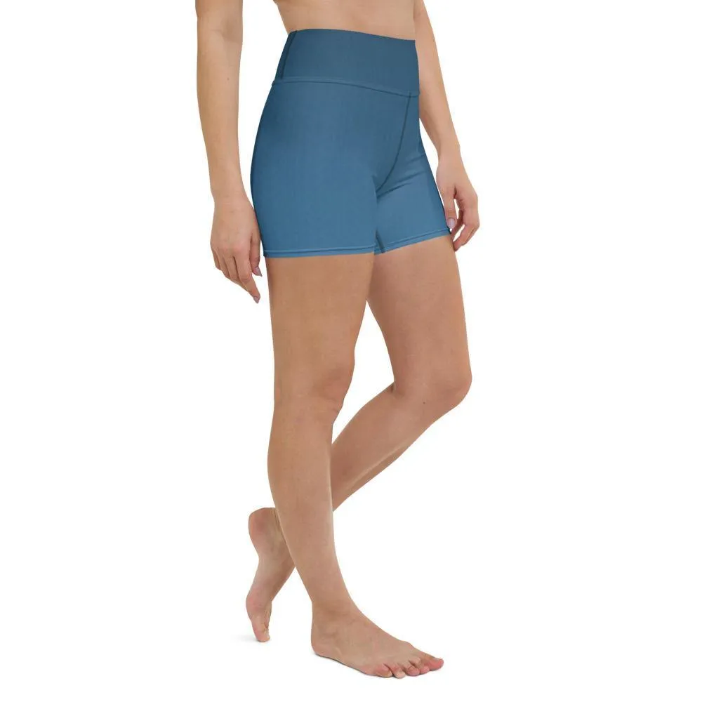 Arctic Sea Ombre High Waist Shorts