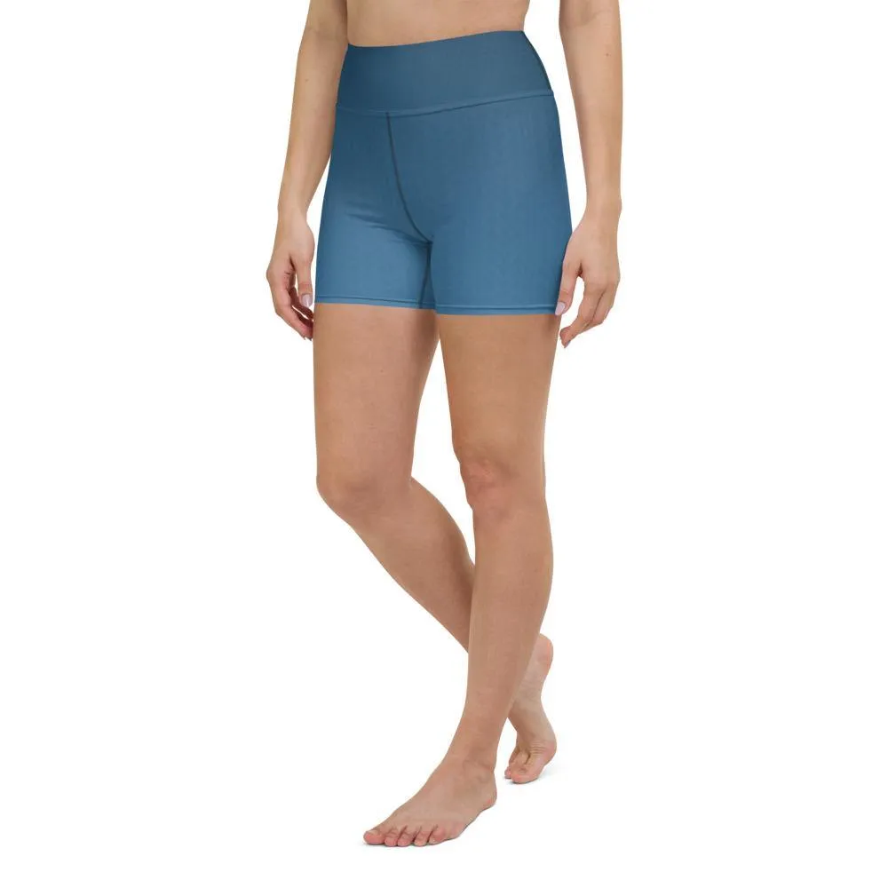 Arctic Sea Ombre High Waist Shorts
