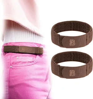 BeltBro For Women No Buckle Elastic Belt  Fits 1 Inch Belt Loops, Easy To Use