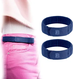 BeltBro For Women No Buckle Elastic Belt  Fits 1 Inch Belt Loops, Easy To Use