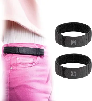 BeltBro For Women No Buckle Elastic Belt  Fits 1 Inch Belt Loops, Easy To Use