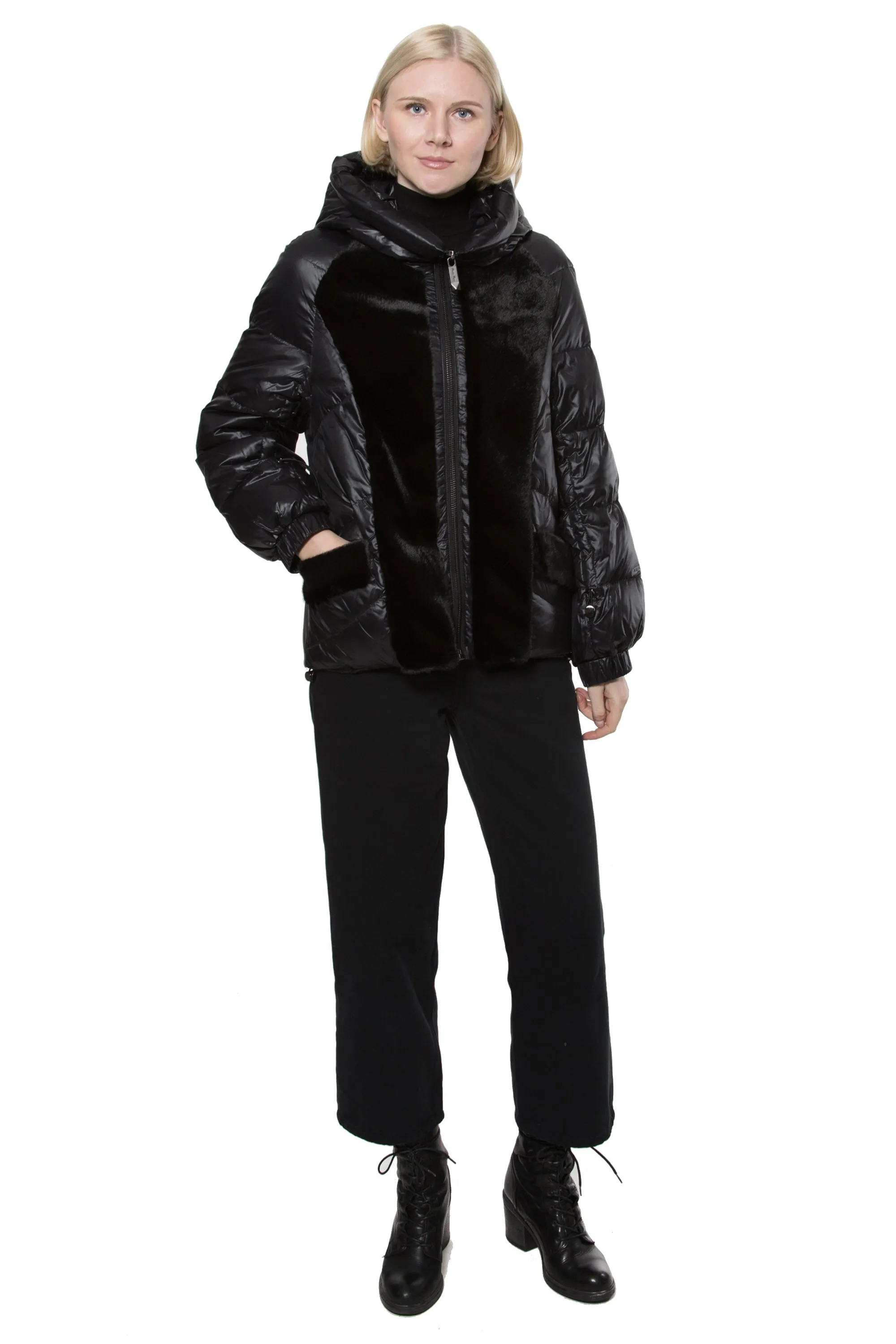 CALHOUN - Faux Mink Fur Down Jacket
