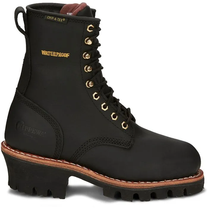 Chippewa Women's Tinsley 8" Steel Toe WP 400G Ins Work Boot - Black - L73050