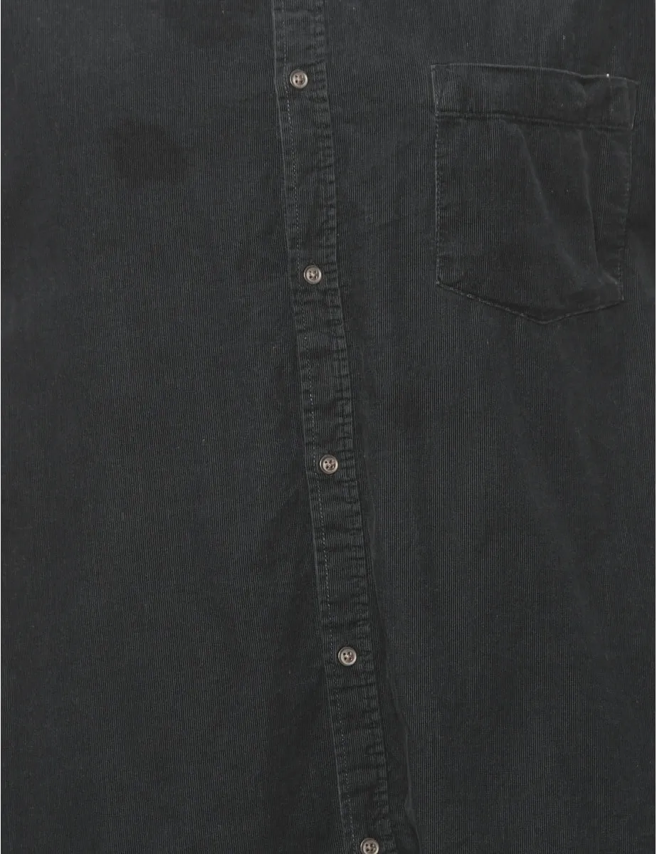 Corduroy Navy Classic Shirt - L