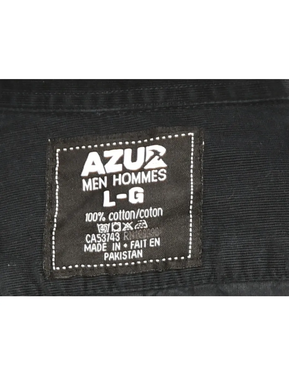 Corduroy Navy Classic Shirt - L