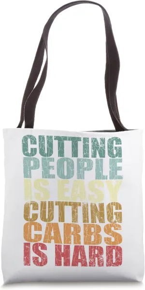 Cutting People Is Easy Funny Surgeon Surgery Doctor Graphic Tote Bag