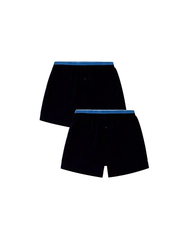 CYZ Mens 2-Pack 100% Cotton Knit Pajama Bottoms - Sleep/Lounge Shorts
