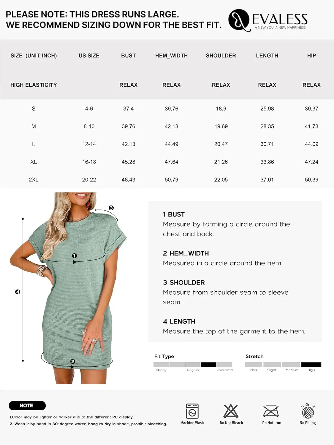 EVALESS Womens Summer Dresses Fashion 2025 Short Sleeve Spring Mini Dress Casual Beach Vacation Clothes Dresses
