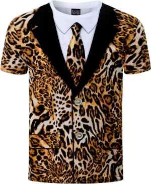 Funny World Men's Animal Print Tuxedo T-Shirts