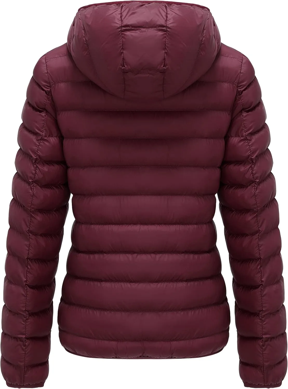 GGleaf Women's Hooded Packable Ultra Light Coat Warm Short Puffer Jacket