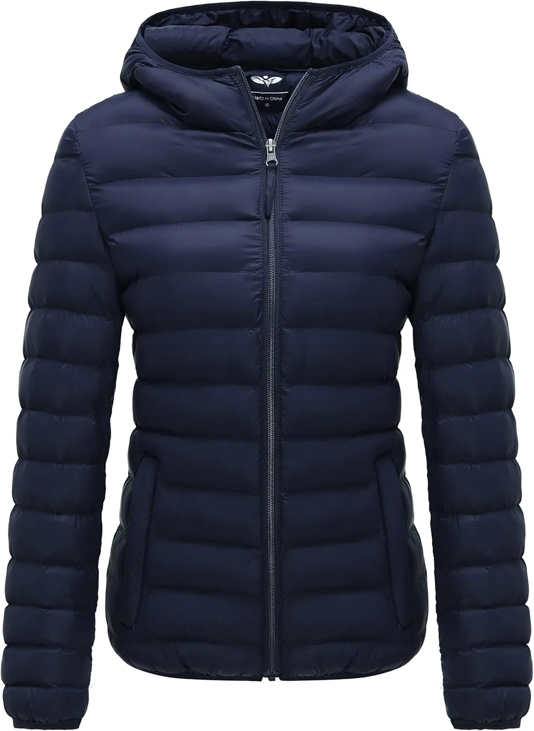 GGleaf Women's Hooded Packable Ultra Light Coat Warm Short Puffer Jacket