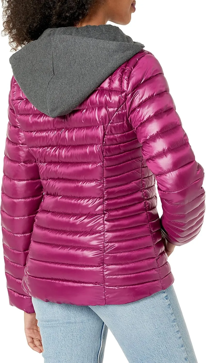 GUESS Women's Light Packable Jacket Quilted, Transitional Puffer
