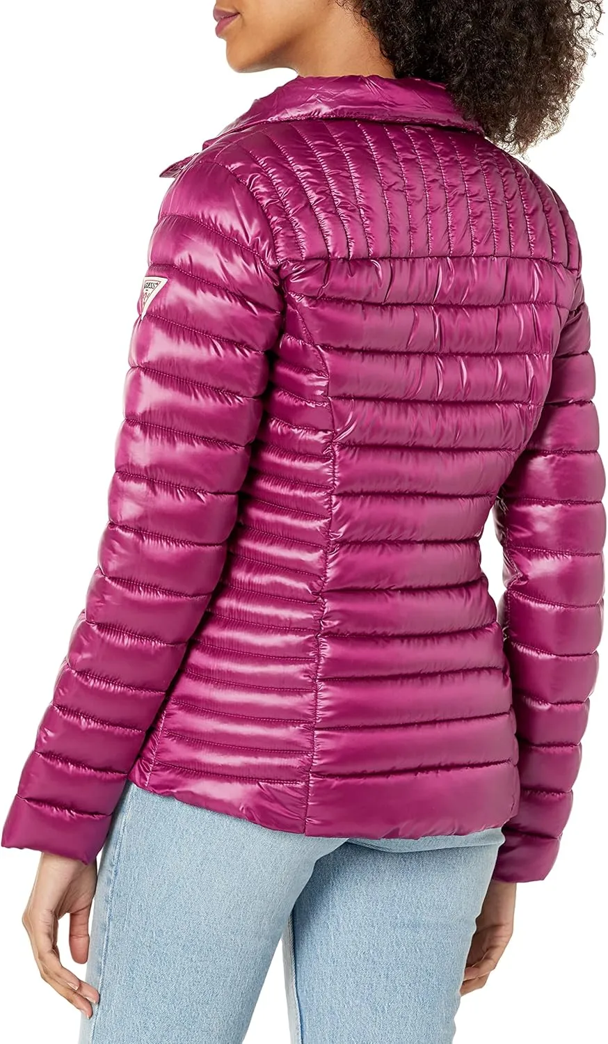 GUESS Women's Light Packable Jacket Quilted, Transitional Puffer