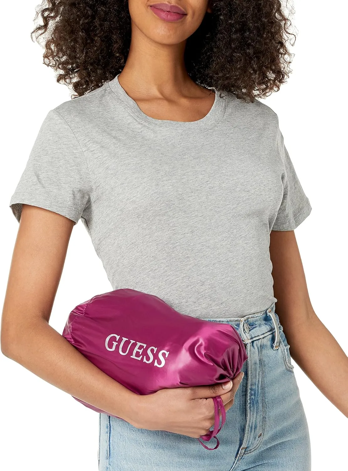 GUESS Women's Light Packable Jacket Quilted, Transitional Puffer