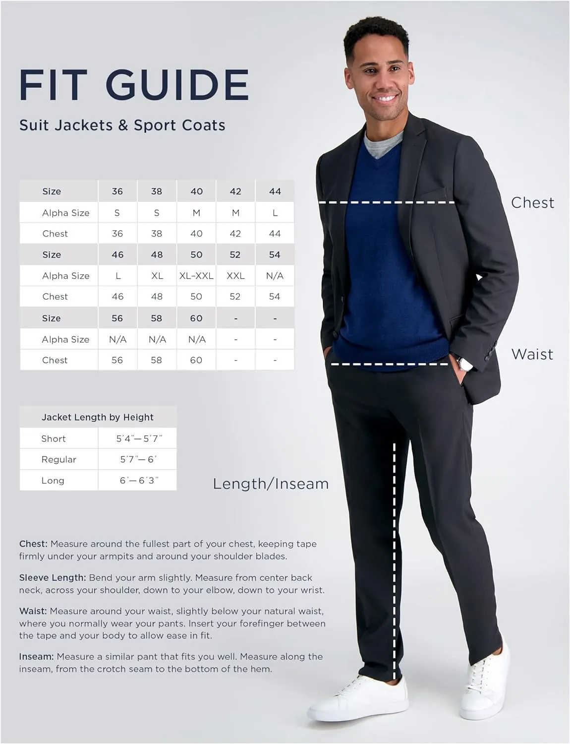 Haggar Men's Smart Wash Performance Blazer & Jackets