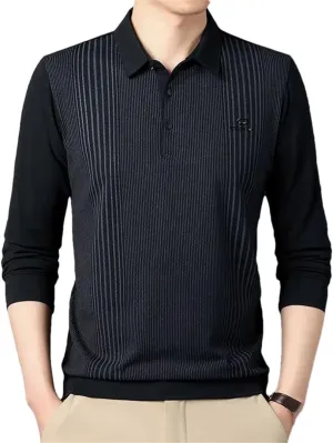 Hgvcfcv MenS Polo Shirts Short/Long Sleeve Quick Dry Athletic Golf T-Shirts Polo Slim Fit T Shirts for Men