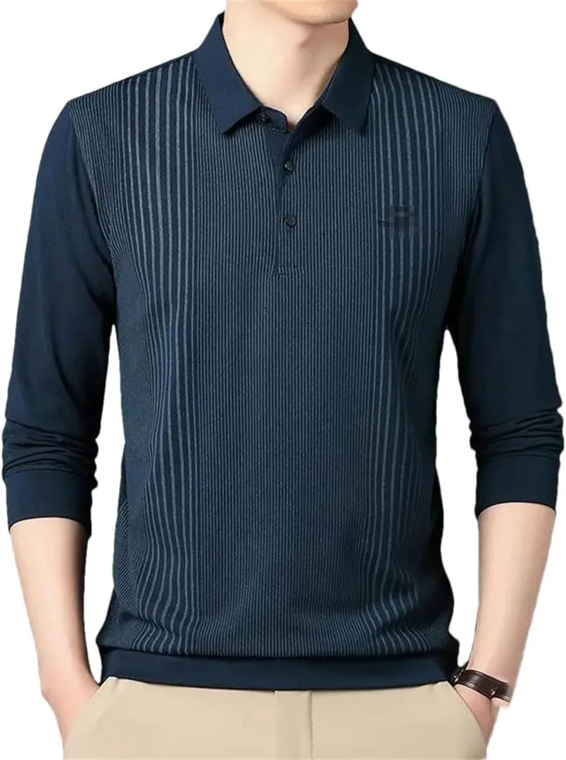Hgvcfcv MenS Polo Shirts Short/Long Sleeve Quick Dry Athletic Golf T-Shirts Polo Slim Fit T Shirts for Men