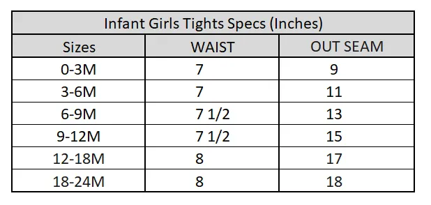Infant Girls Lycra Jersey Basic Tights -BLACK