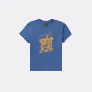 Interrupted Band SS T-Shirt (Cobalt)