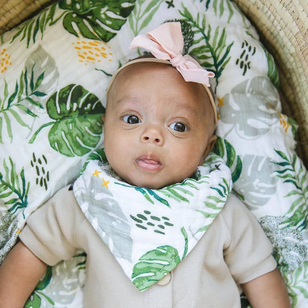 Jungle   Rainforest Classic Muslin Bandana Bib Set