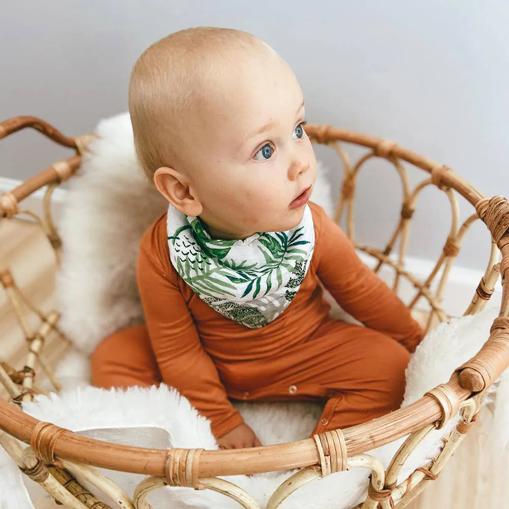 Jungle   Rainforest Classic Muslin Bandana Bib Set