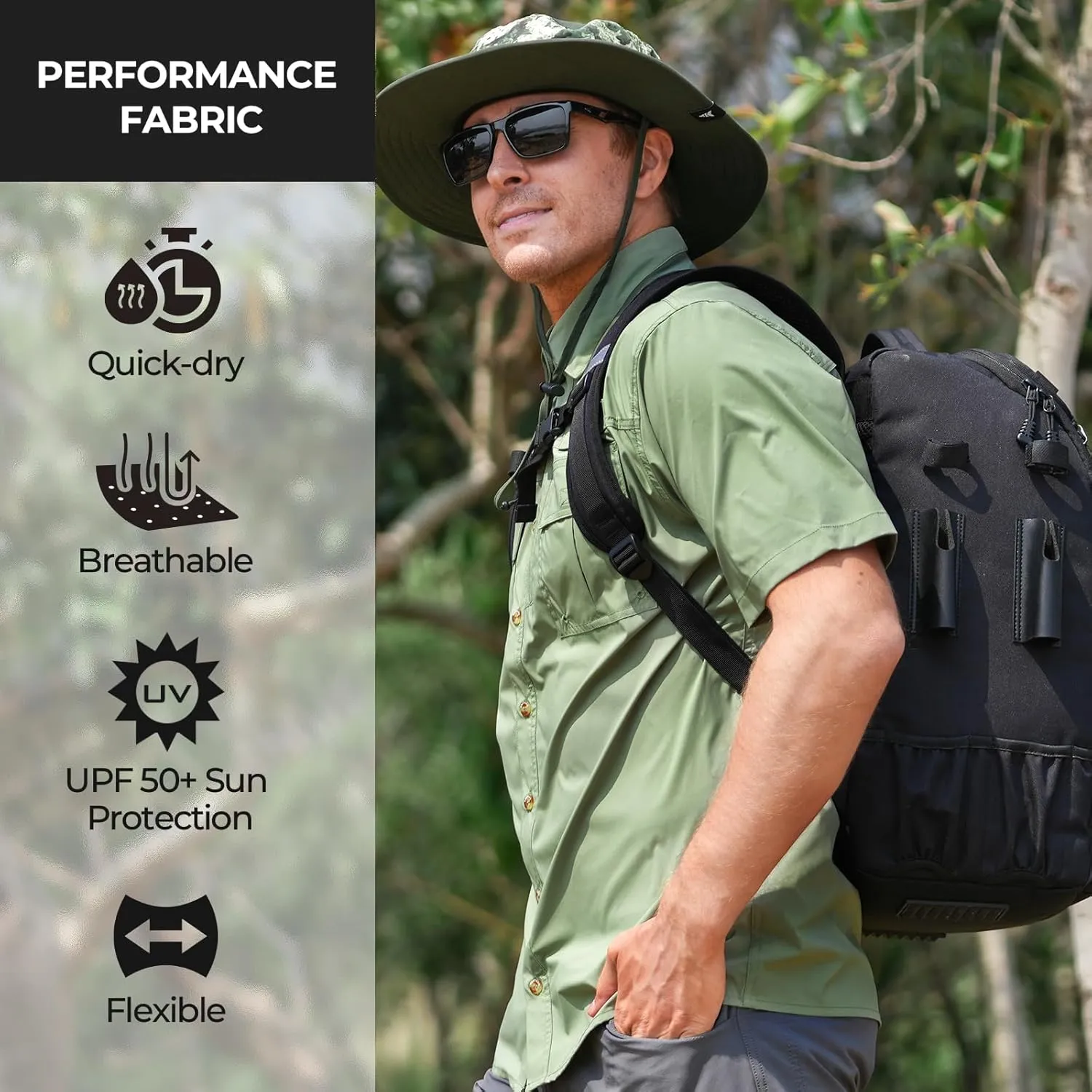 KastKing ReKon Men's Fishing Shirts, Well Made, Quick-Dry Short & Long Sleeve Hiking Beach Shirts, Sun Protection