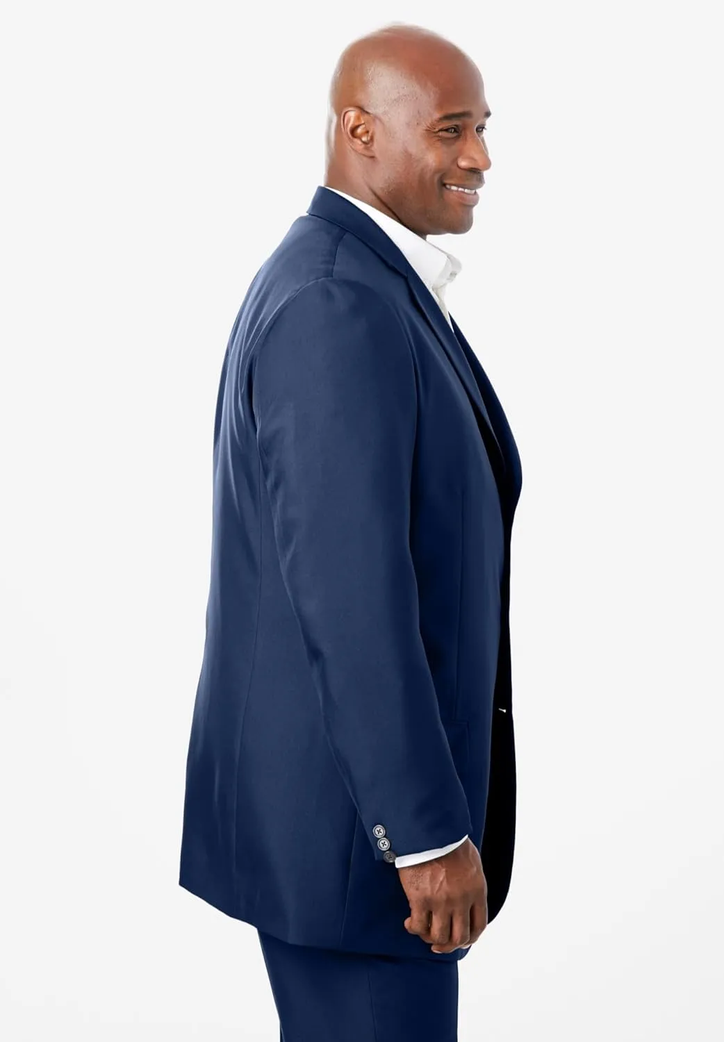 KingSize Men's Big & Tall Easy Movement Three-Button Jacket