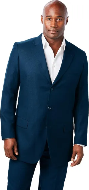 KingSize Men's Big & Tall Easy Movement Three-Button Jacket