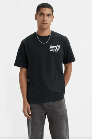 LEVI'S RELAXED SHORT SLEEVE GRAPHIC TEE - POSTER LOGO BLACK