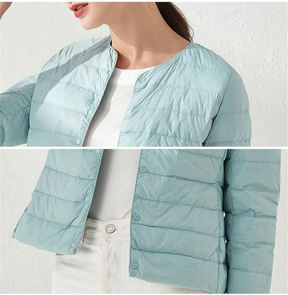 Matt Fabric Ultra Light Duck Down Women Lightweight Coat Warm Female Windbreaker Parka Down Jackets Coats