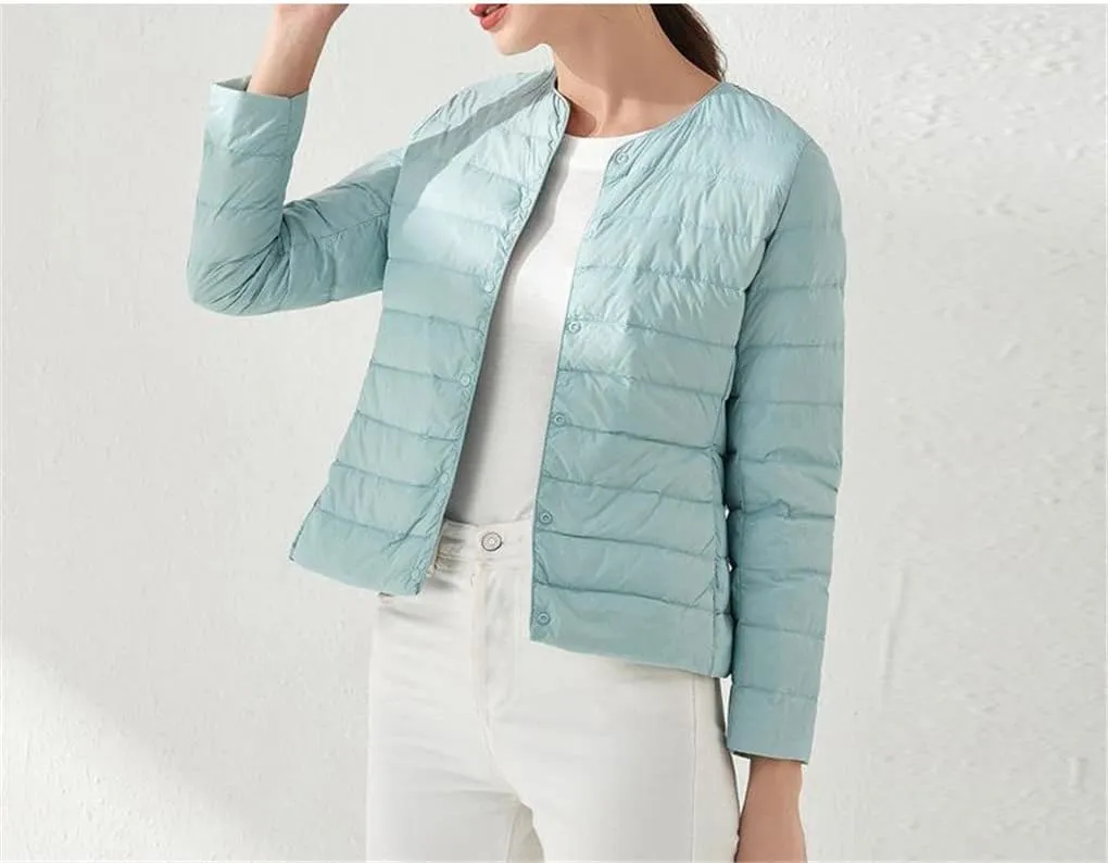 Matt Fabric Ultra Light Duck Down Women Lightweight Coat Warm Female Windbreaker Parka Down Jackets Coats