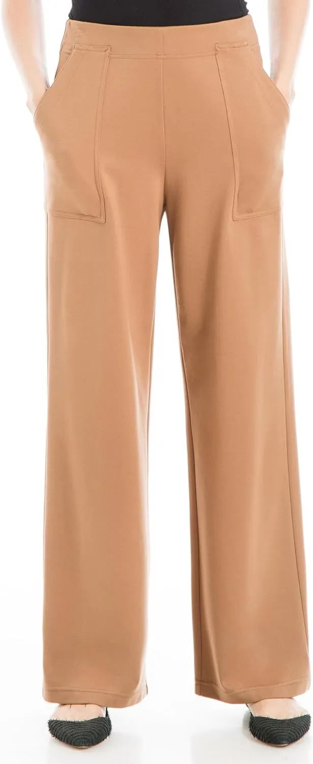 Max Studio Women's Easy Wide Leg Ponte Pant