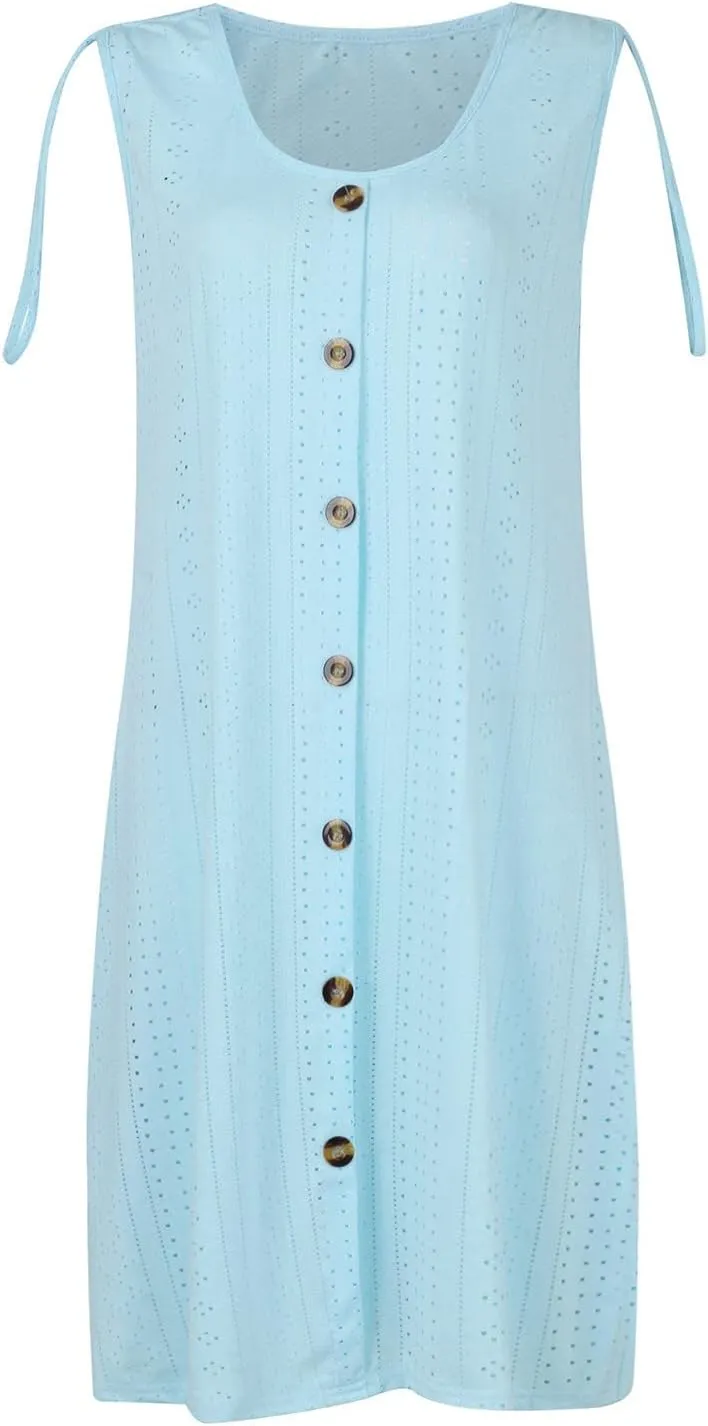 Maxi Long Dresses for Women 2025 Trendy Short Sleeve Eyelet Tshirt Dress Casual Summer Beach Vacation Sundress