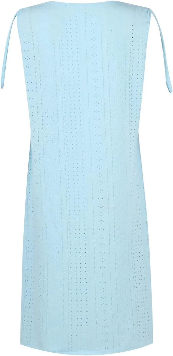 Maxi Long Dresses for Women 2025 Trendy Short Sleeve Eyelet Tshirt Dress Casual Summer Beach Vacation Sundress