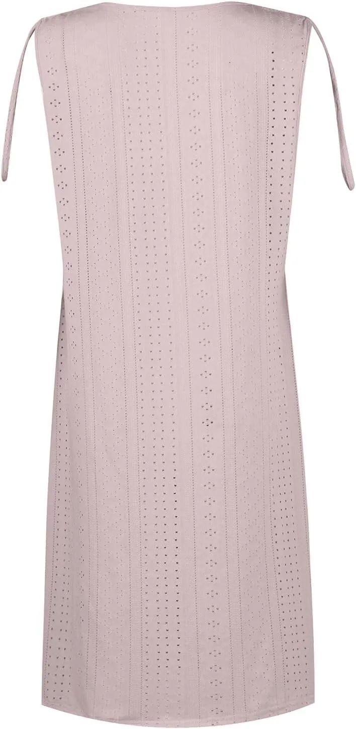 Maxi Long Dresses for Women 2025 Trendy Short Sleeve Eyelet Tshirt Dress Casual Summer Beach Vacation Sundress