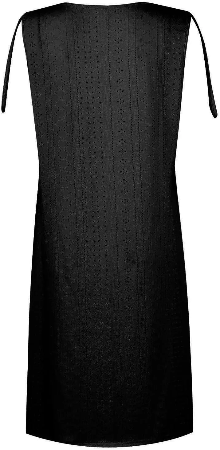 Maxi Long Dresses for Women 2025 Trendy Short Sleeve Eyelet Tshirt Dress Casual Summer Beach Vacation Sundress