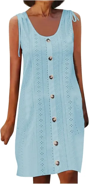 Maxi Long Dresses for Women 2025 Trendy Short Sleeve Eyelet Tshirt Dress Casual Summer Beach Vacation Sundress