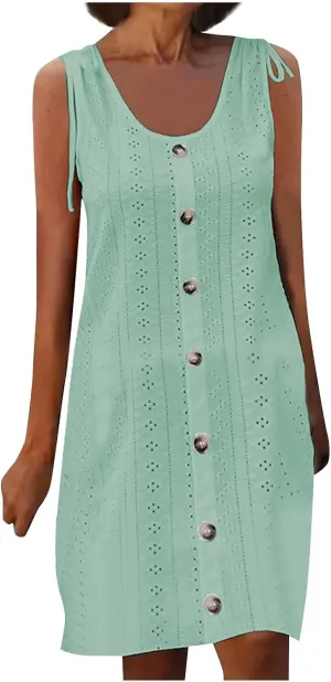 Maxi Long Dresses for Women 2025 Trendy Short Sleeve Eyelet Tshirt Dress Casual Summer Beach Vacation Sundress