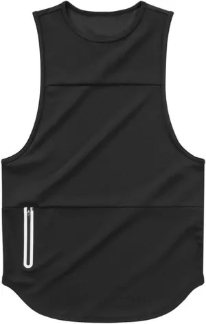 Mens Cotton Tank Undershirts Sleeveless Tank Top Lightweight Tank t Shirts Bodybuilding Quick-Dry Fitness T Shirts