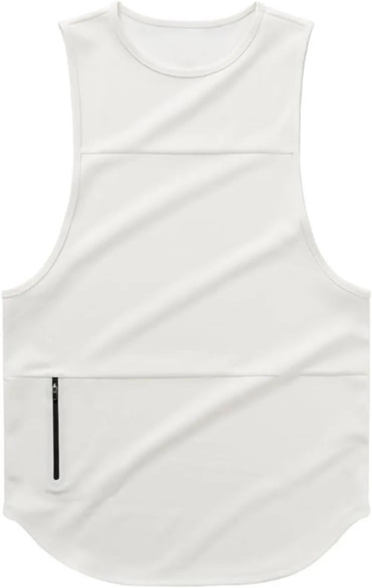 Mens Cotton Tank Undershirts Sleeveless Tank Top Lightweight Tank t Shirts Bodybuilding Quick-Dry Fitness T Shirts