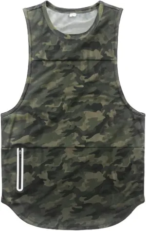 Mens Cotton Tank Undershirts Sleeveless Tank Top Lightweight Tank t Shirts Bodybuilding Quick-Dry Fitness T Shirts