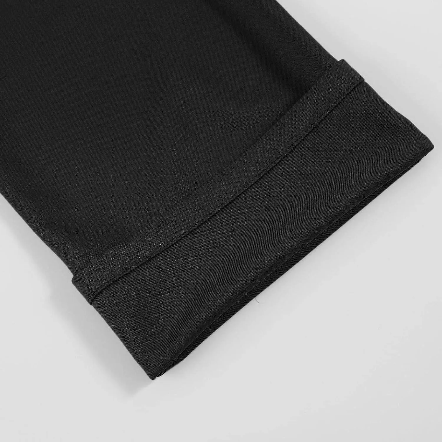 Men's Flat Front Dress Pants Straight Chino Pant Smart Business Stretch Suit Traveler Pant Slim Fit Khaki Trouser