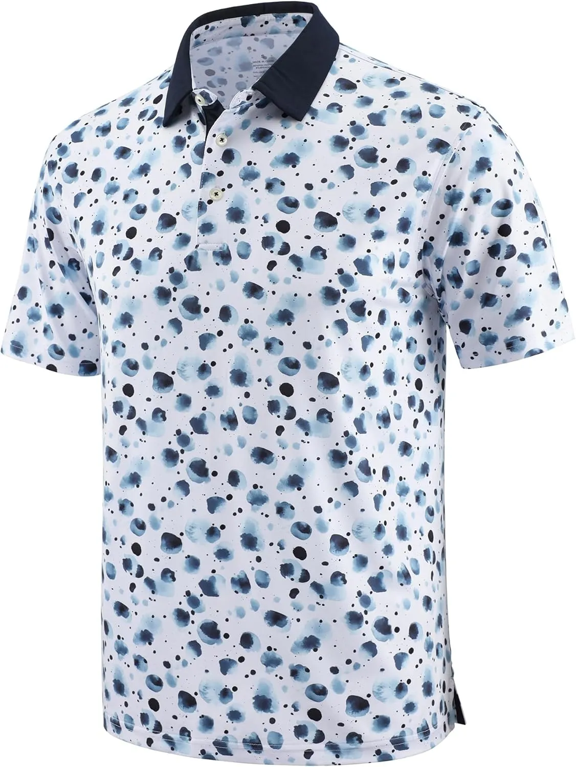 Men's Golf Polo Shirts Short Sleeve Moisture Wicking Quick Dry Fit Business Casual Performance Sports Shirt