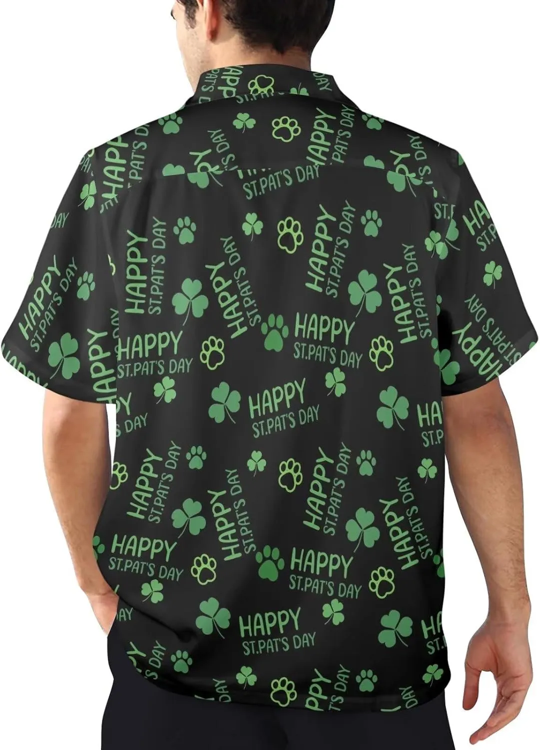 Mens Hawaiian Shirts Short Sleeve Beach Shirts Button-Down Dressy T-Shirts Plus Size Tropical Vacation T-Shirts